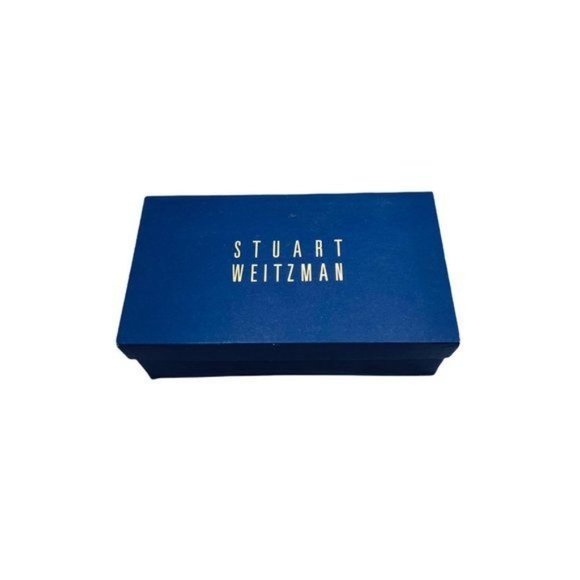 Stuart Weitzman Anna Pewter Matte Lame Pumps 2.5 Inch Block Heel Women’s Size 9 - Picture 12 of 12